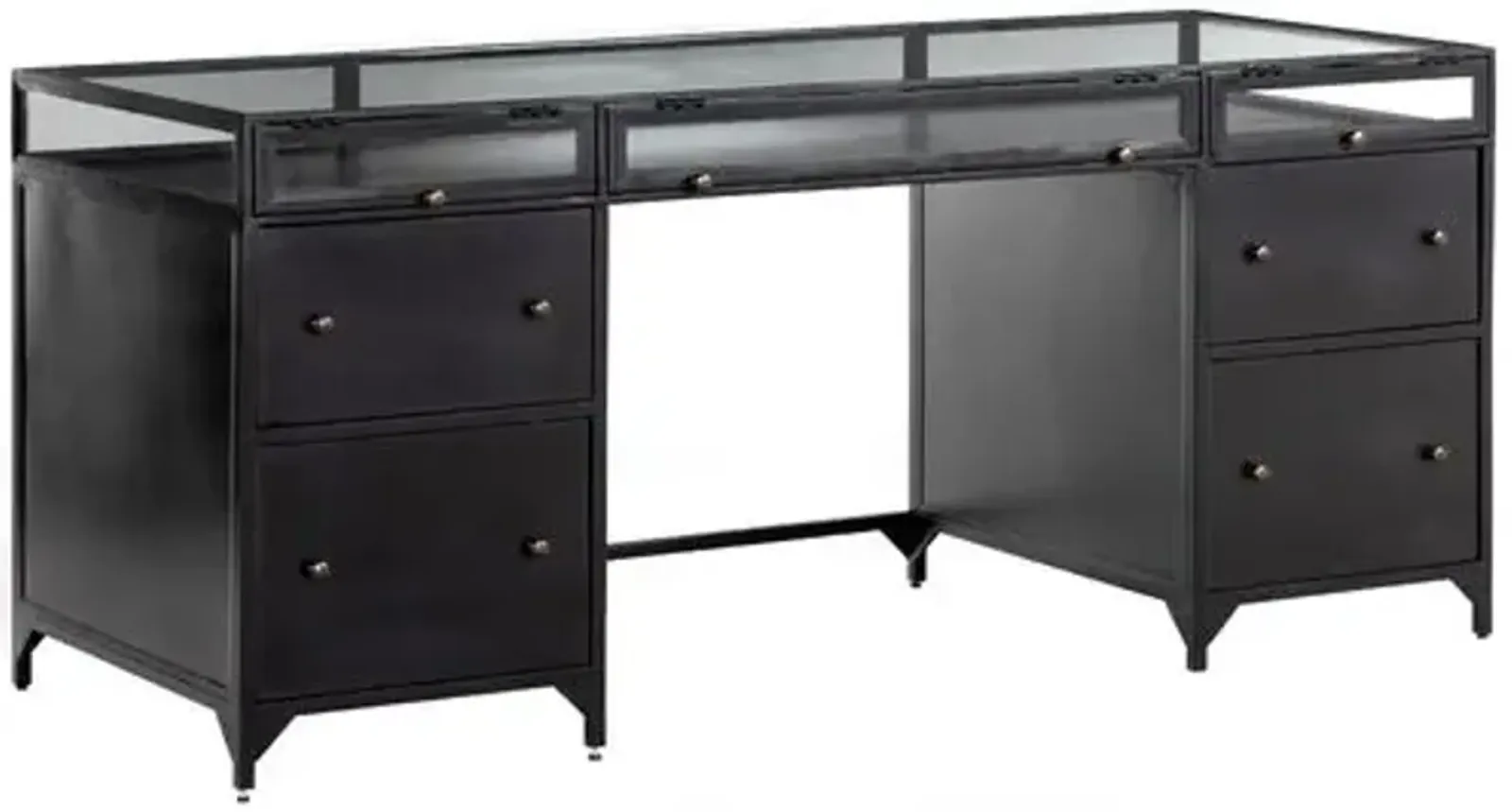 Aubrie Executive Desk - Black