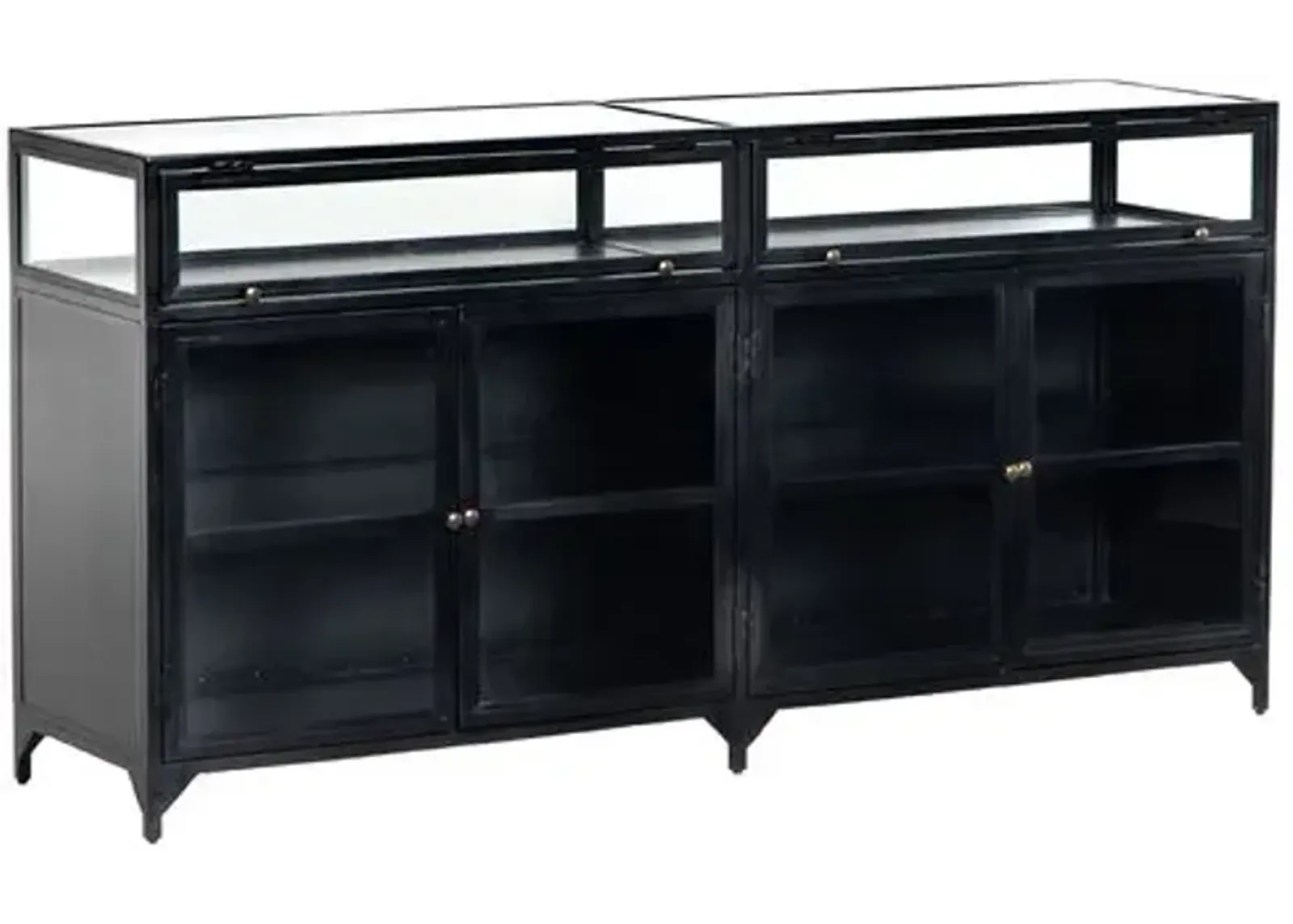 Aubrie Shadow Box Sideboard - Black