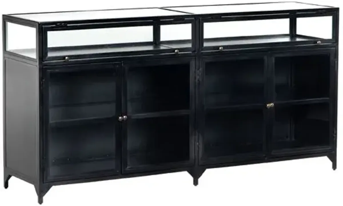 Aubrie Shadow Box Sideboard - Black