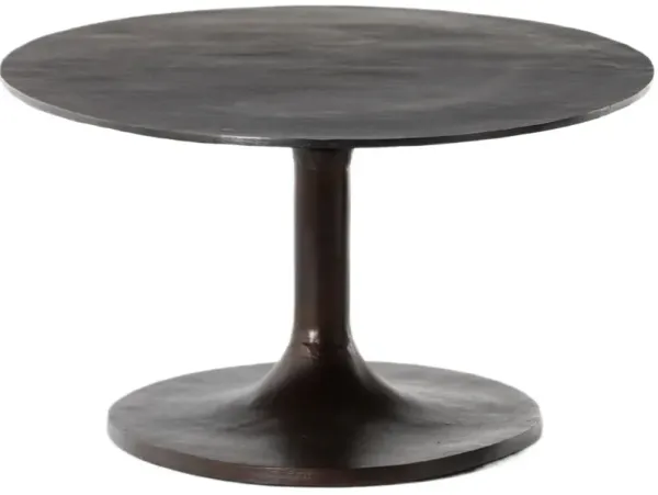 Cayla Oval Coffee Table, Antique Rust
