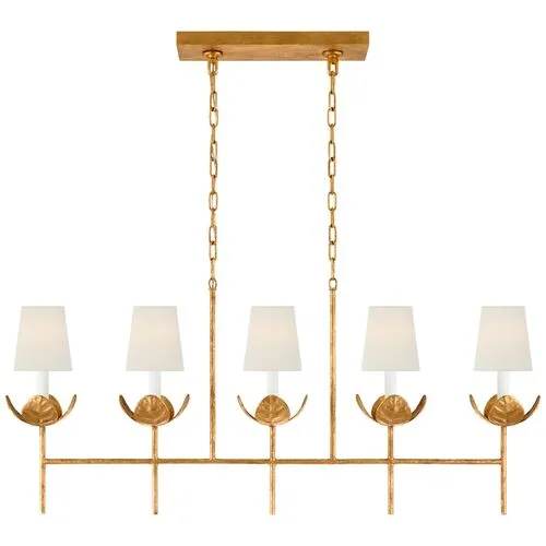 Visual Comfort - Illana Large Chandelier - Antique Gold Leaf