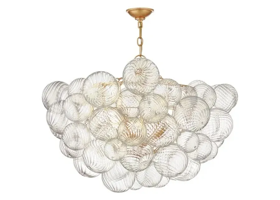 Visual Comfort - Talia Large Glass Chandelier - Gild - Gold