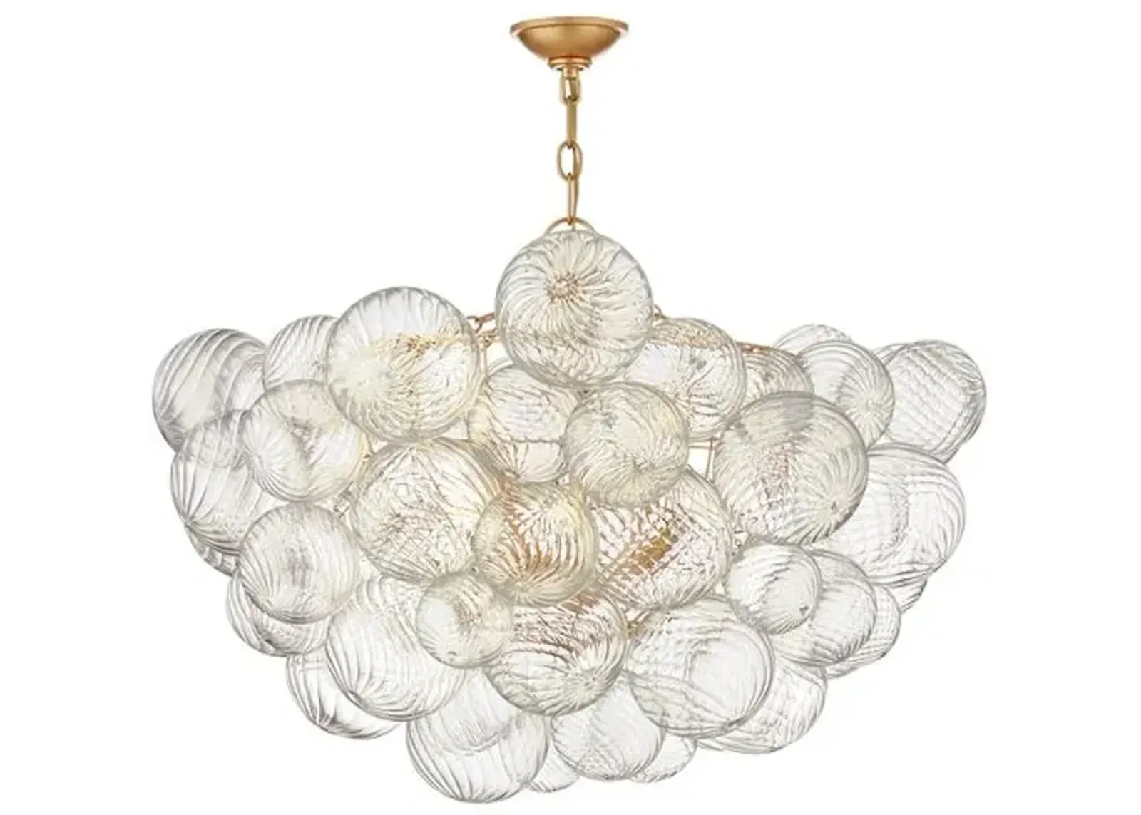 Visual Comfort - Talia Large Glass Chandelier - Gild - Gold