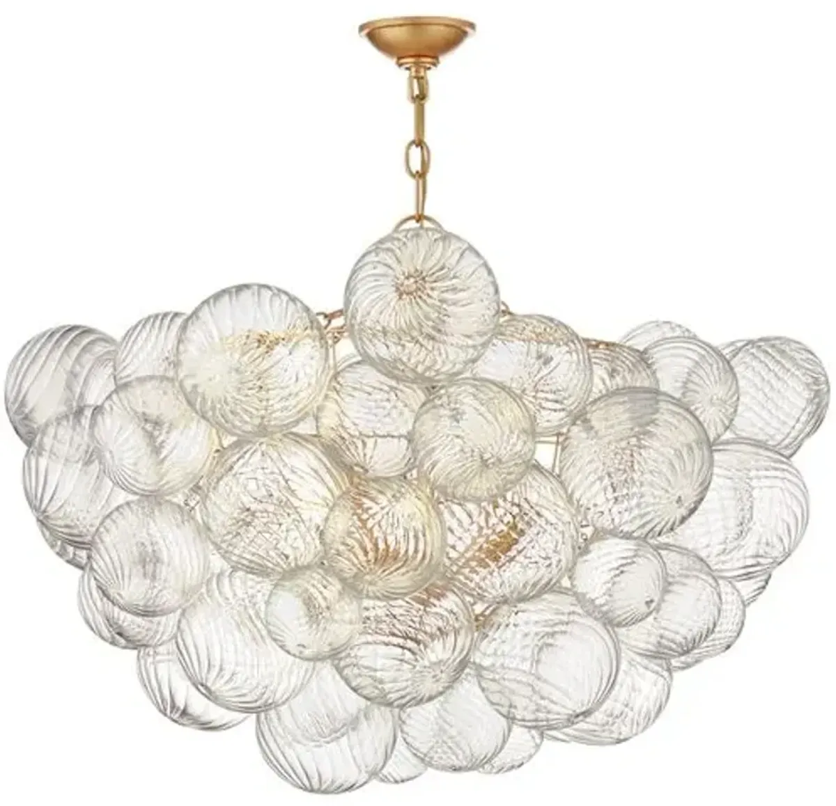 Visual Comfort - Talia Large Glass Chandelier - Gild - Gold