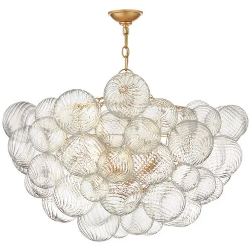 Visual Comfort - Talia Large Glass Chandelier - Gild - Gold