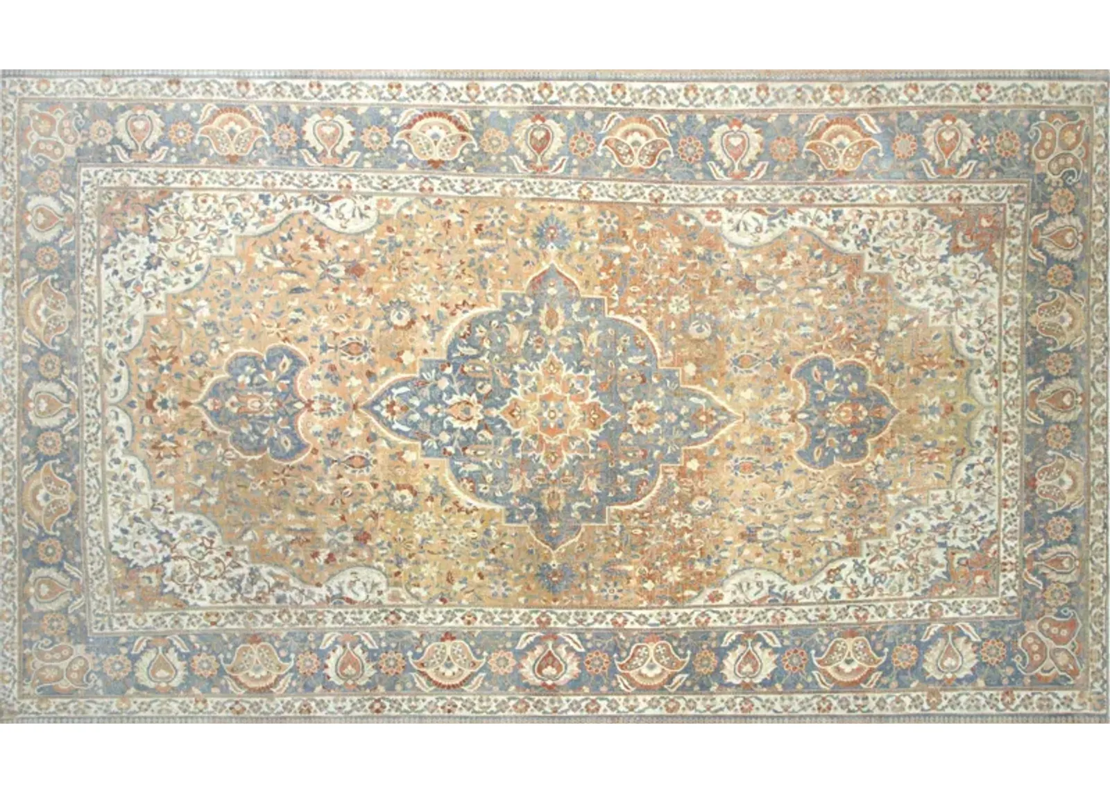 1930s Persian Baktiari Rug,10'2" x 17'3" - Nalbandian - Blue - Blue