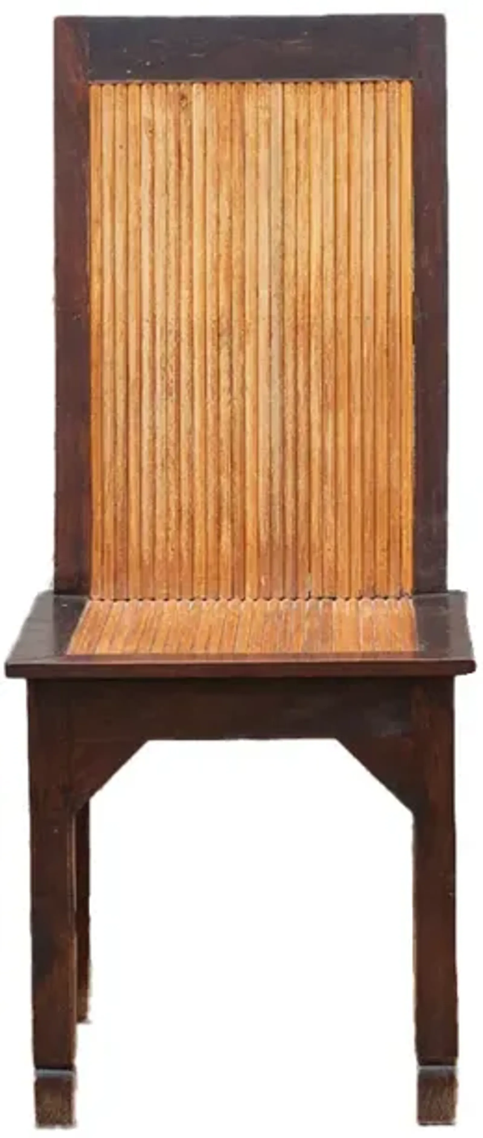 Tall Plantation Bamboo & Teak Chair - de-cor - Brown