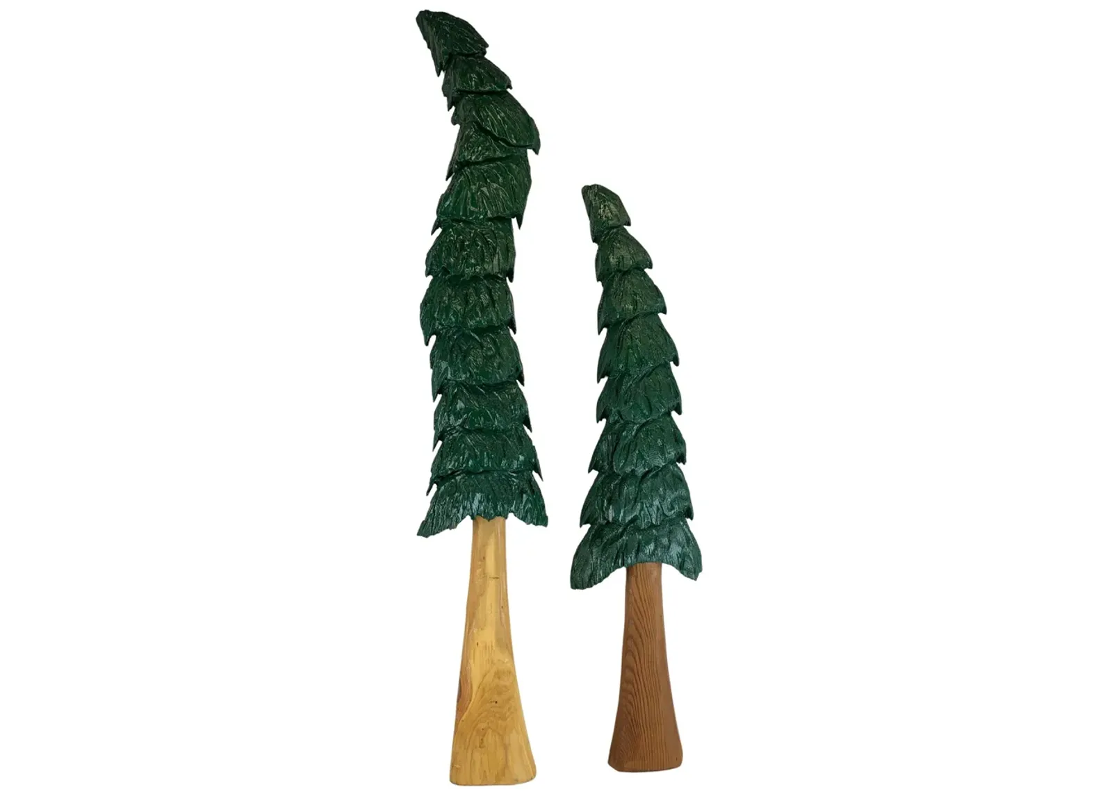 Hand-Made 48" & 36" Christmas Trees - Pr - Eat Drink Home - Green