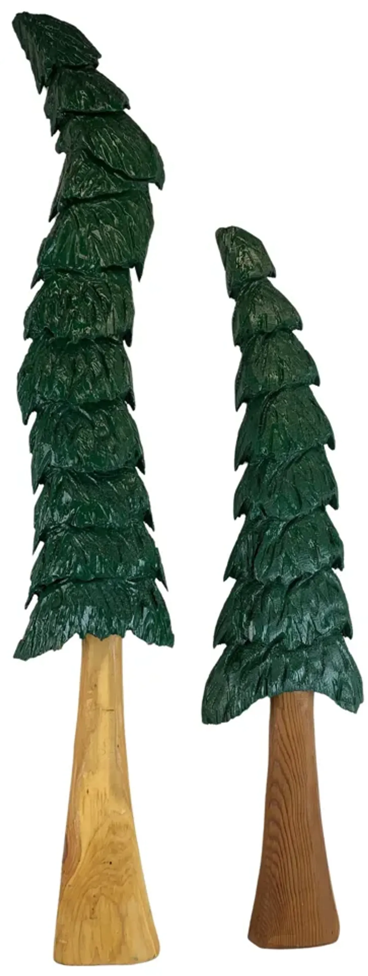 Hand-Made 48" & 36" Christmas Trees - Pr - Eat Drink Home - Green