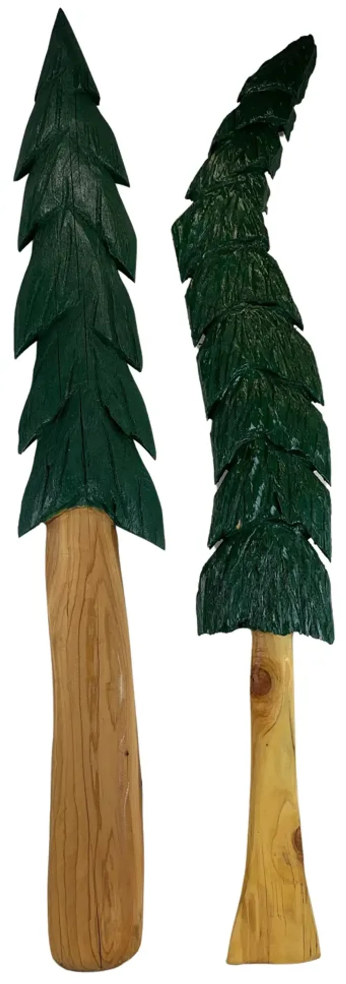 Hand-Made 49" Christmas Trees - Set of 2 - Eat Drink Home - Green