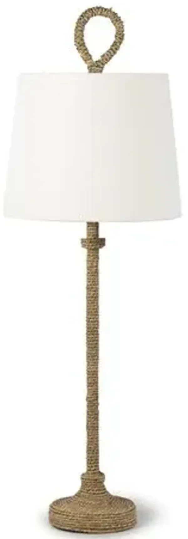 Bimini Rope Buffet Table Lamp - Natural - Regina Andrew