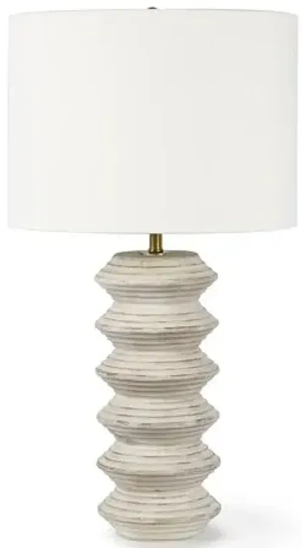 Nova Table Lamp - Whitewash - Regina Andrew
