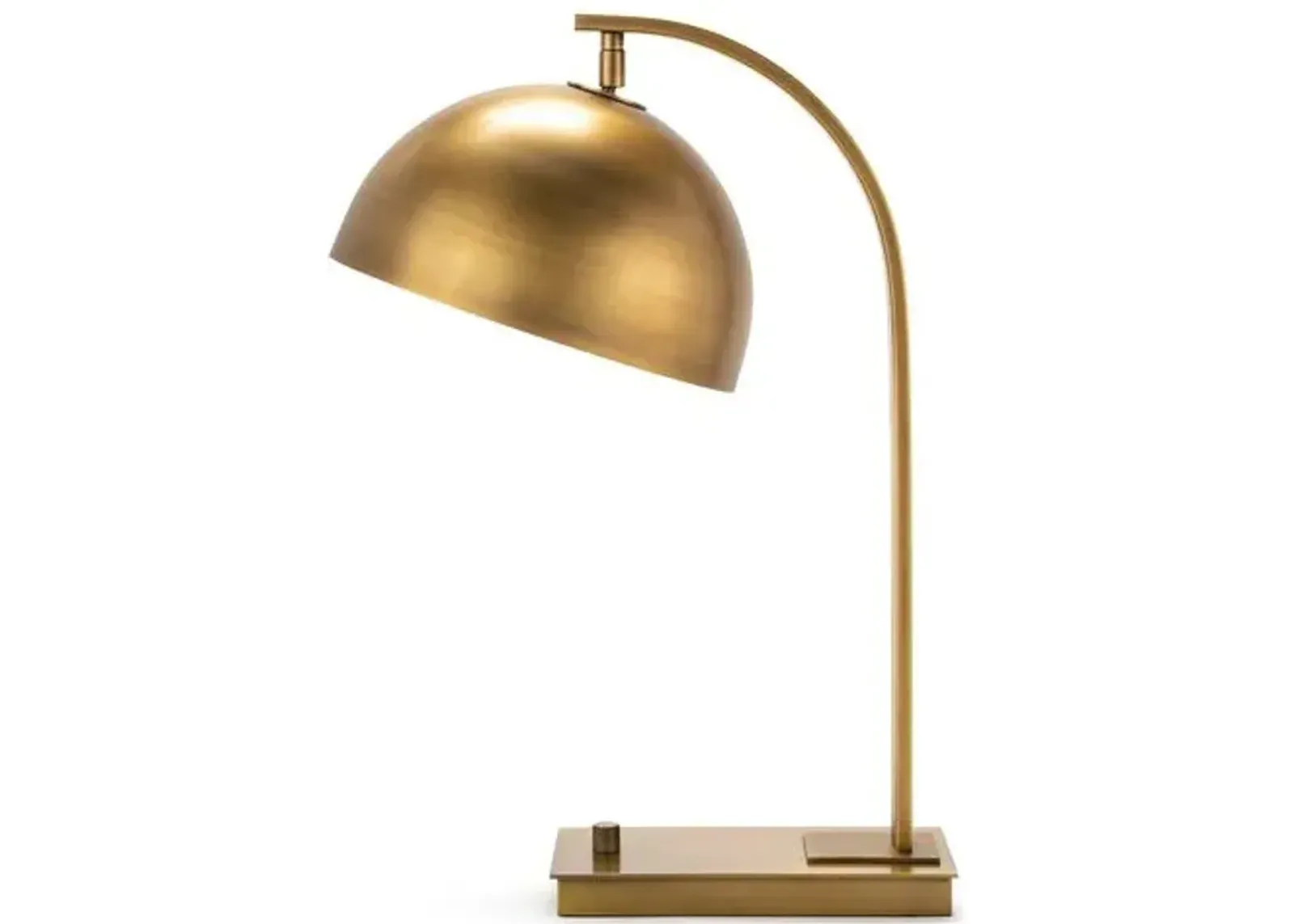 Otto Desk Lamp - Natural Brass - Regina Andrew