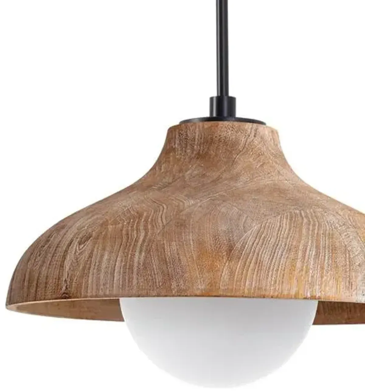 Coastal Living Surfside Wood Pendant - Natural - Regina Andrew - Beige