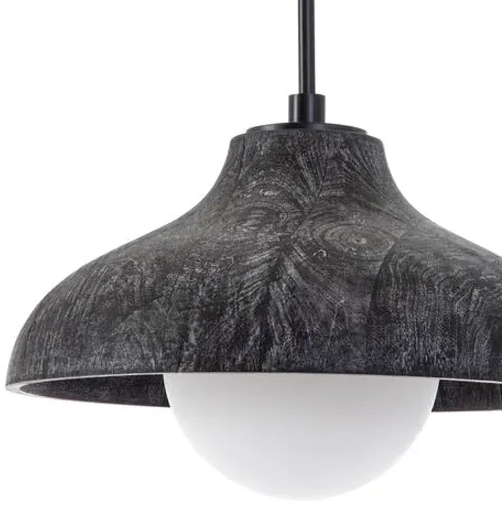 Coastal Living Surfside Wood Pendant - Black - Regina Andrew