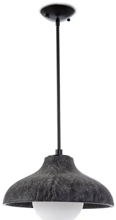 Coastal Living Surfside Wood Pendant - Black - Regina Andrew