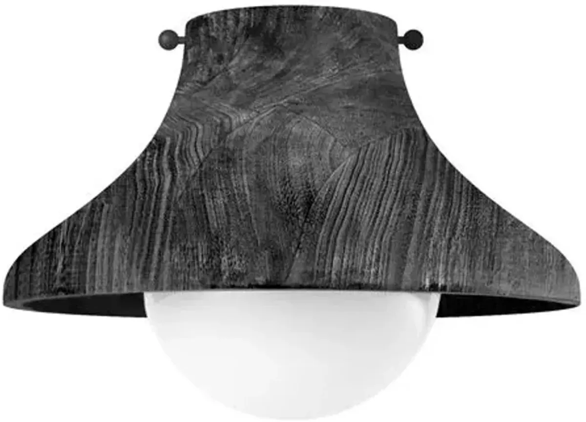 Coastal Living Surfside Wood Flush Mount - Black - Regina Andrew