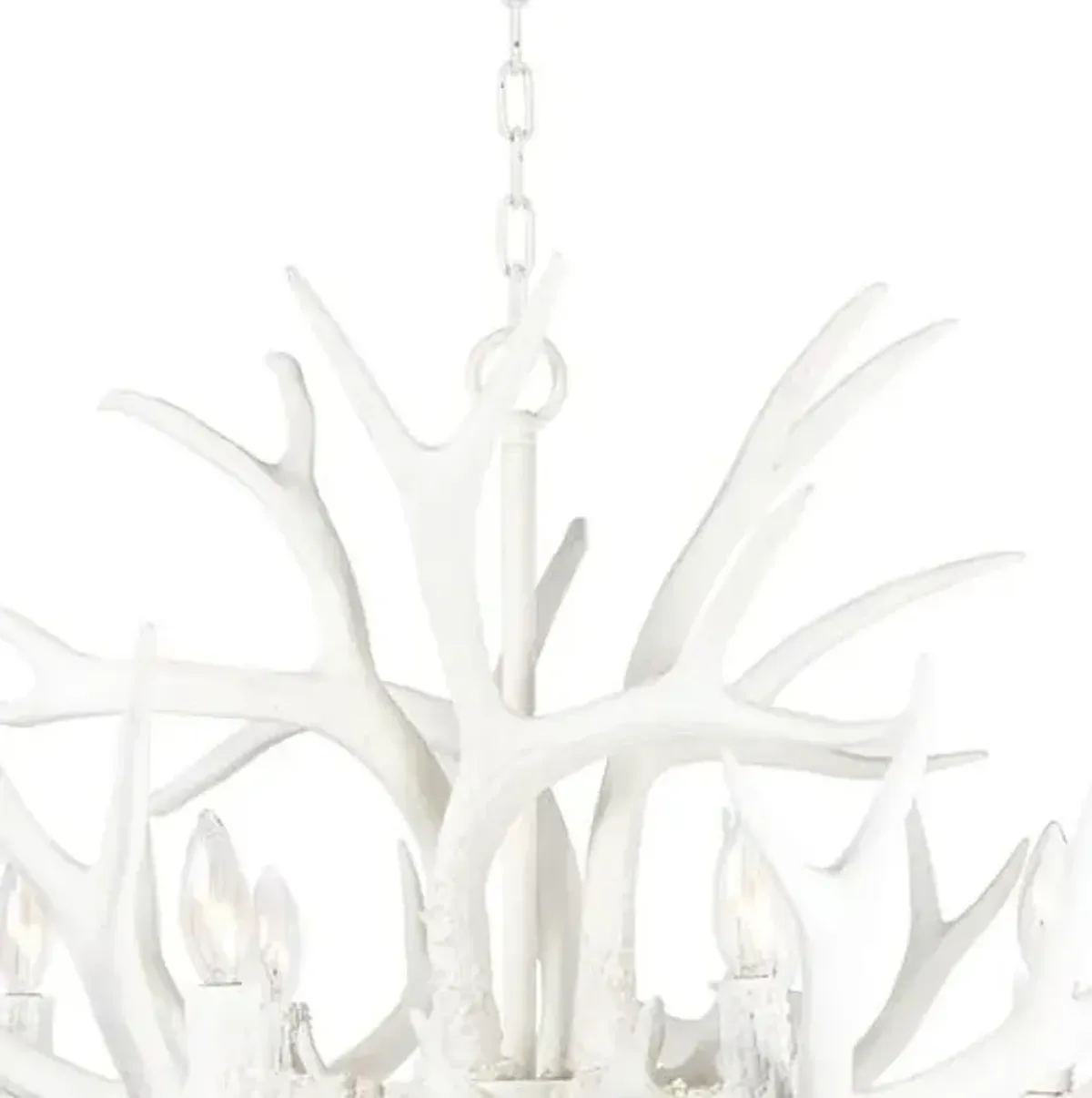 Antler Chandelier - Matte White - Regina Andrew