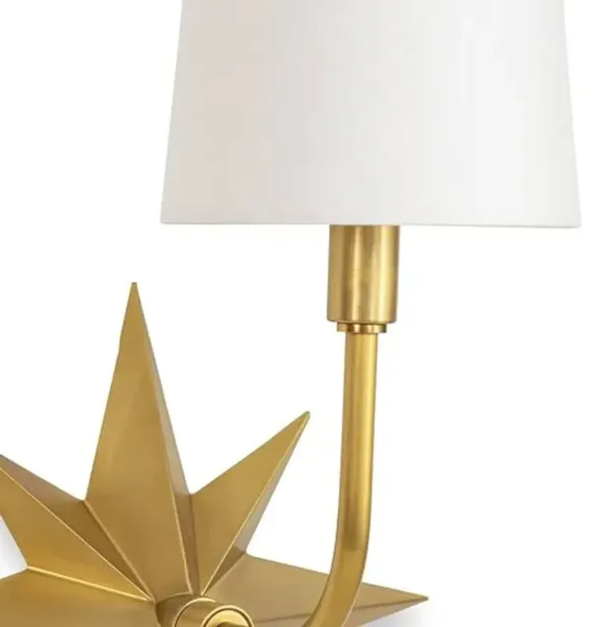 Coastal Living Etoile Sconce - Brass - Regina Andrew - Gold