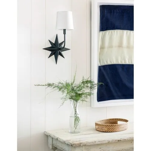 Coastal Living Etoile Sconce - Bronze - Regina Andrew - Black