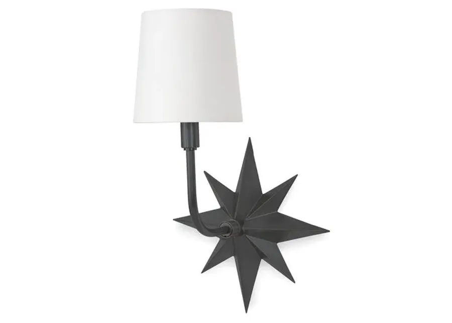 Coastal Living Etoile Sconce - Bronze - Regina Andrew - Black