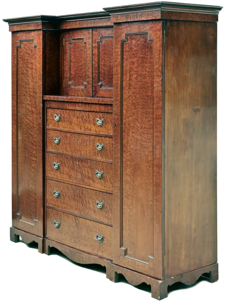 Antique Scottish Armoire - Fleur de Lex Antiques - Brown