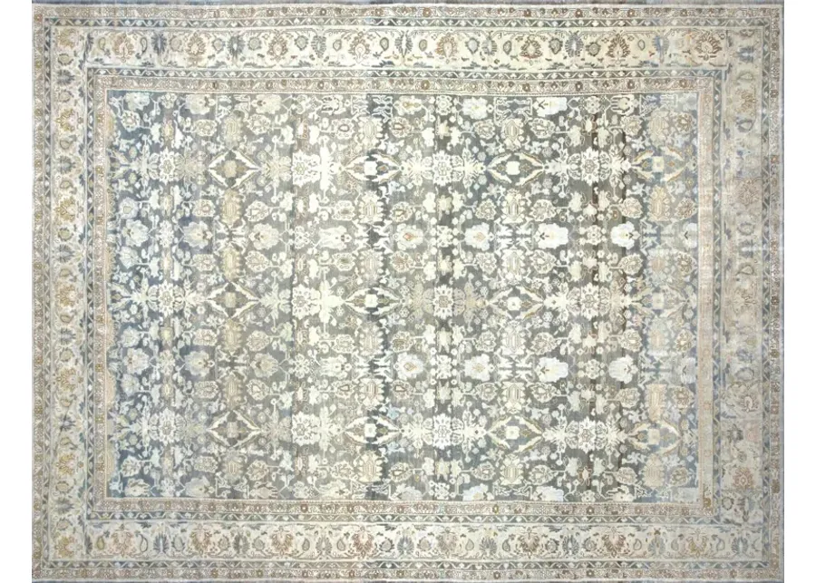 1920s Persian Melayer Rug - 11'11" x15'3" - Nalbandian - Blue - Blue