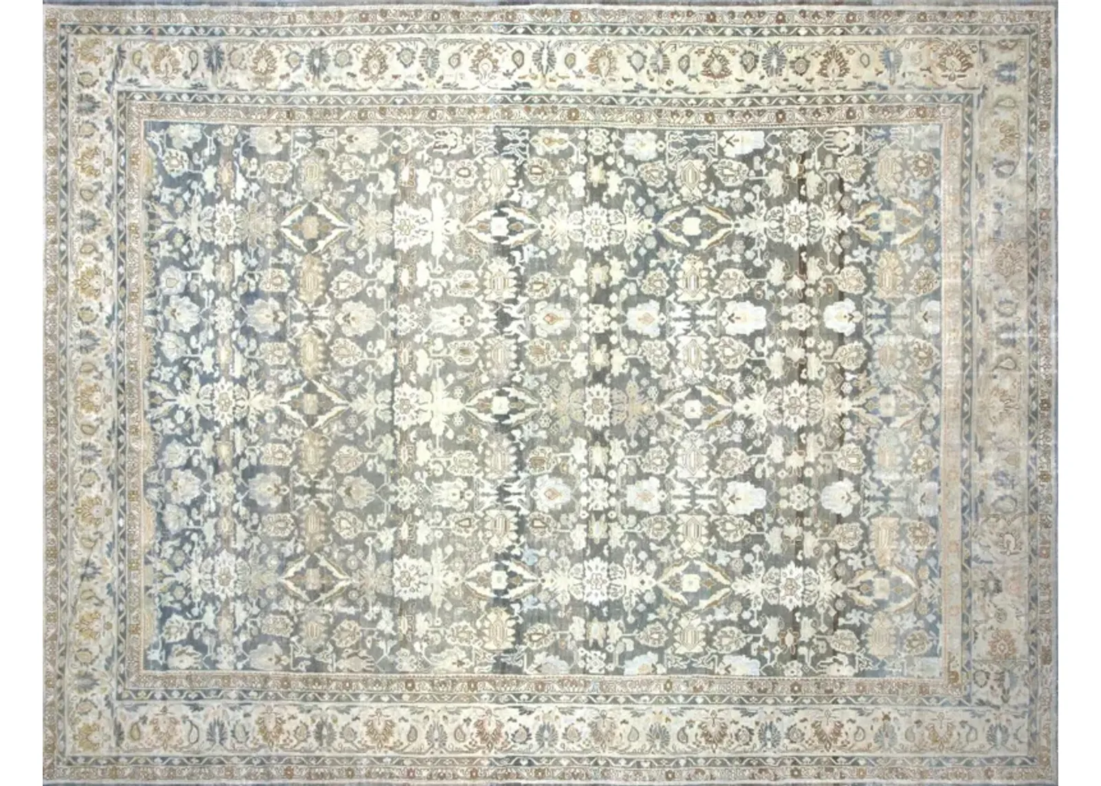 1920s Persian Melayer Rug - 11'11" x15'3" - Nalbandian - Blue - Blue