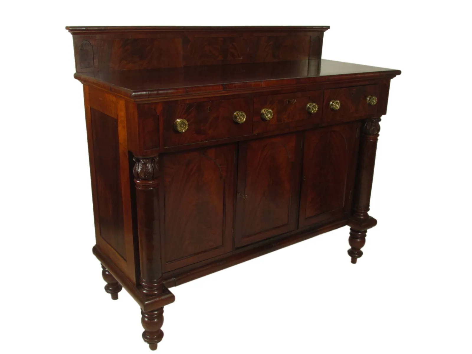 19th-C American Classical Sideboard - The Barn at 17 Antiques - Brown