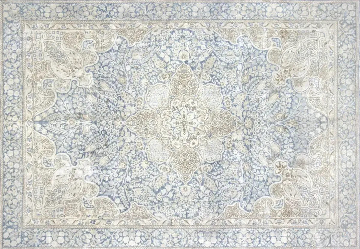 1920s Persian Meshed Rug - 8'7" x 12'2" - Nalbandian - Blue - Blue