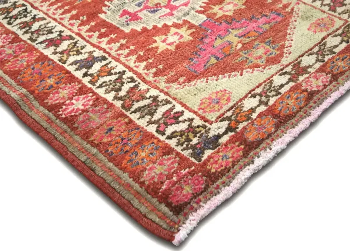 1960s Turkish Oushak Runner - 2'10"x12'2" - Nalbandian - Red