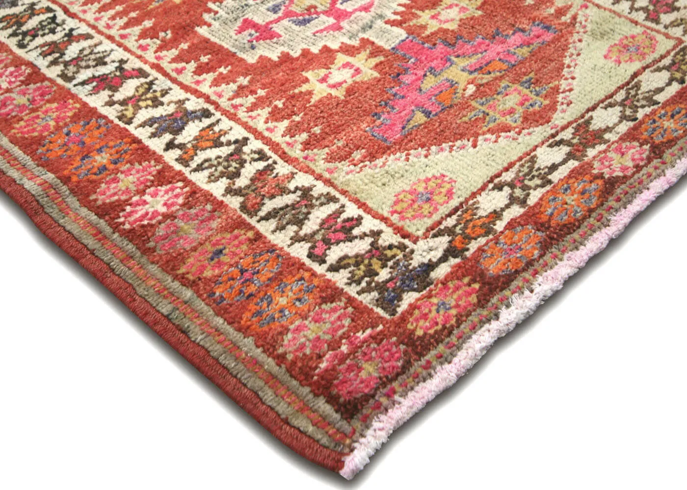 1960s Turkish Oushak Runner - 2'10"x12'2" - Nalbandian - Red