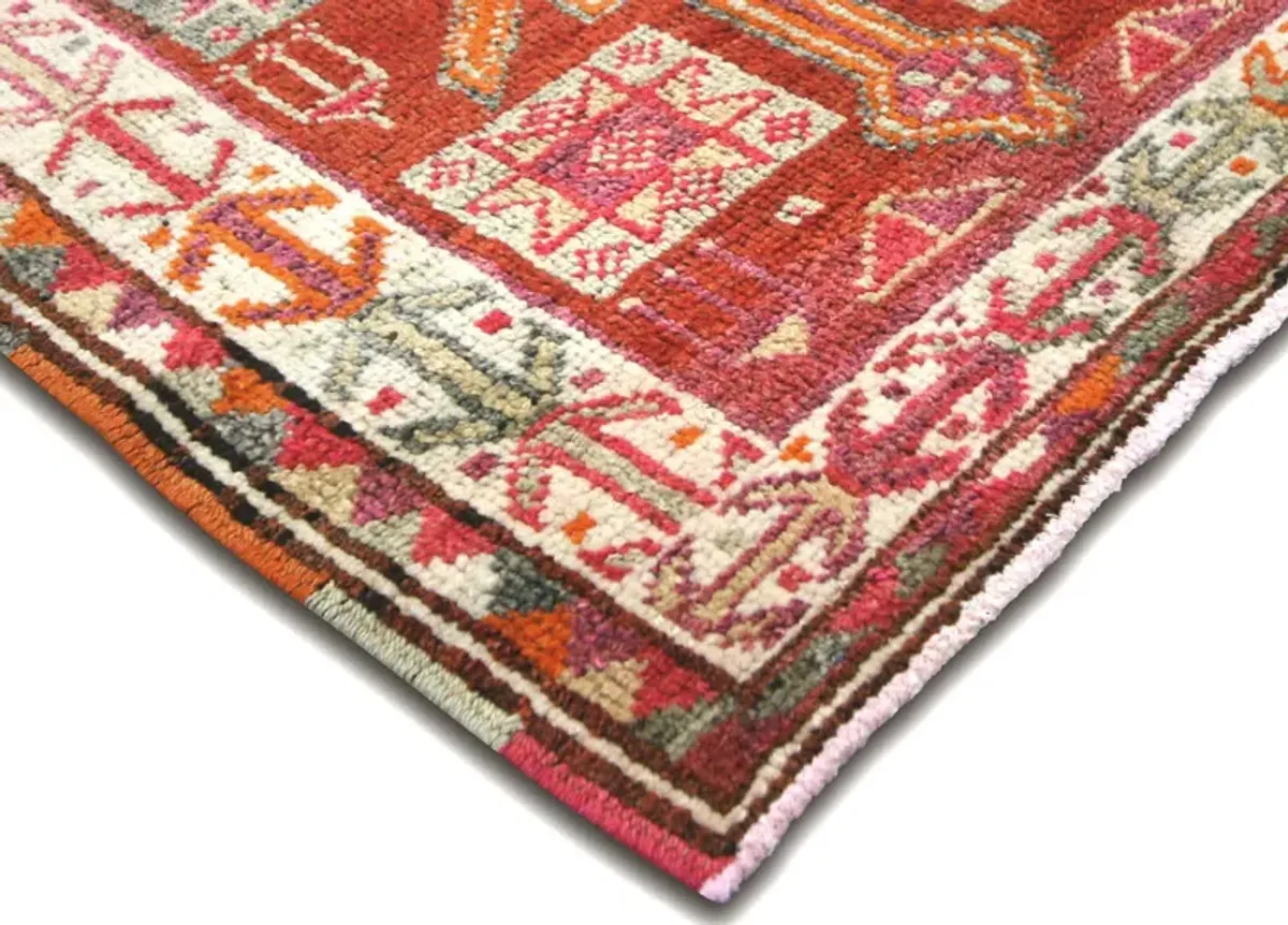 1960s Turkish Oushak Runner - 2'9" x10'4" - Nalbandian - Orange