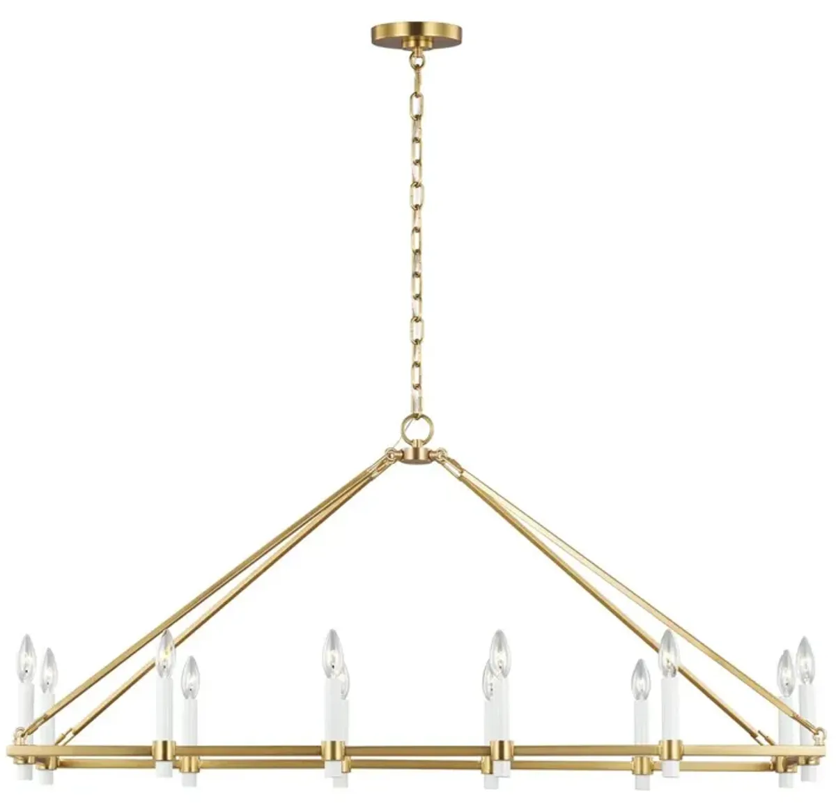 Marston Linear Chandelier, Brass