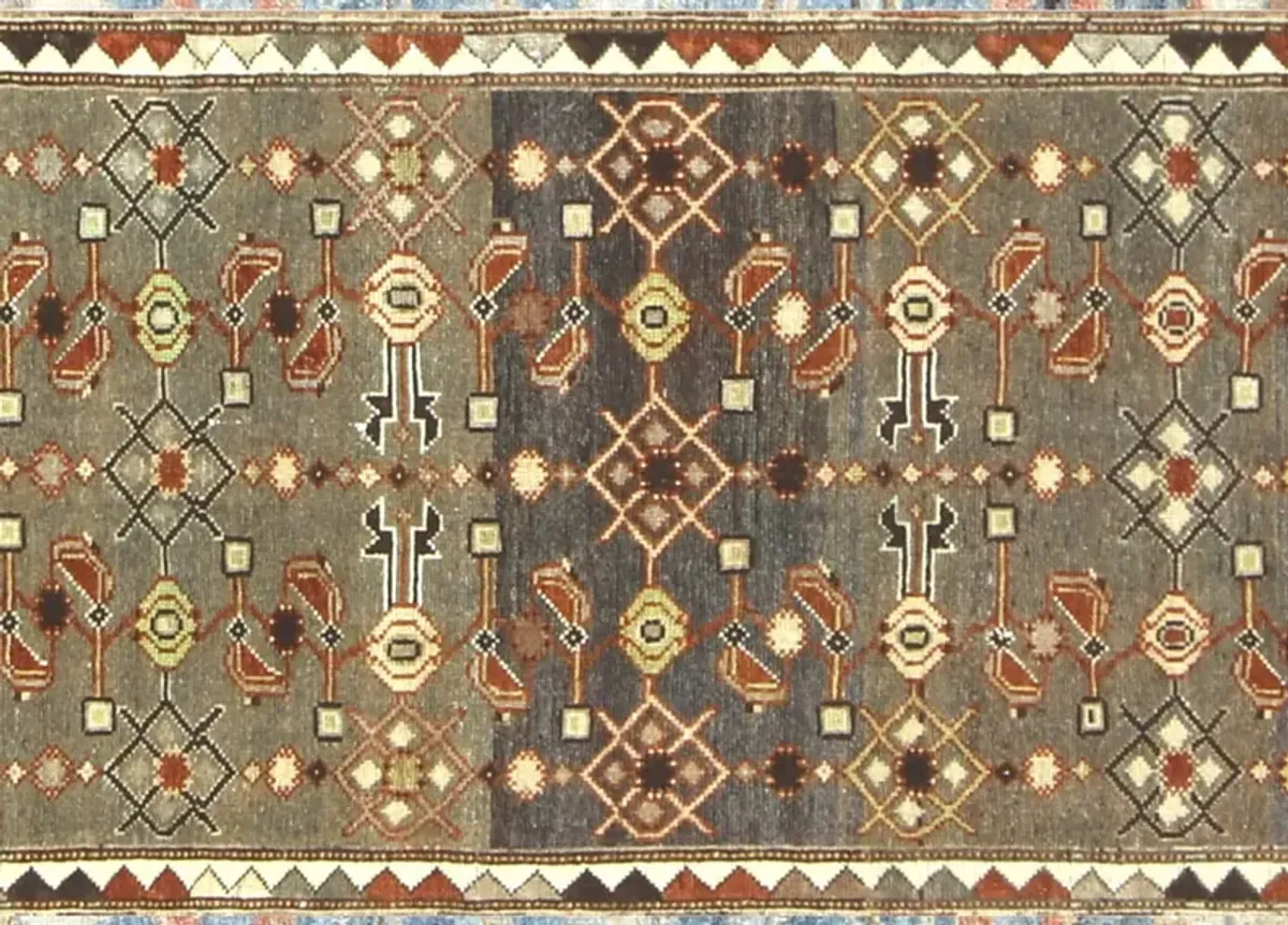 1920s Persian Melayer Runner - 2'6" x 14' - Nalbandian - Brown