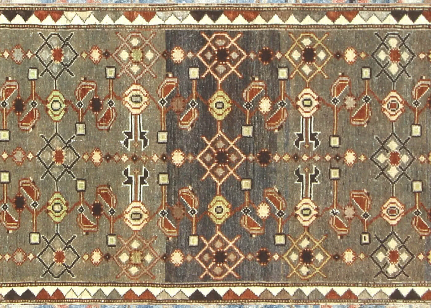 1920s Persian Melayer Runner - 2'6" x 14' - Nalbandian - Brown