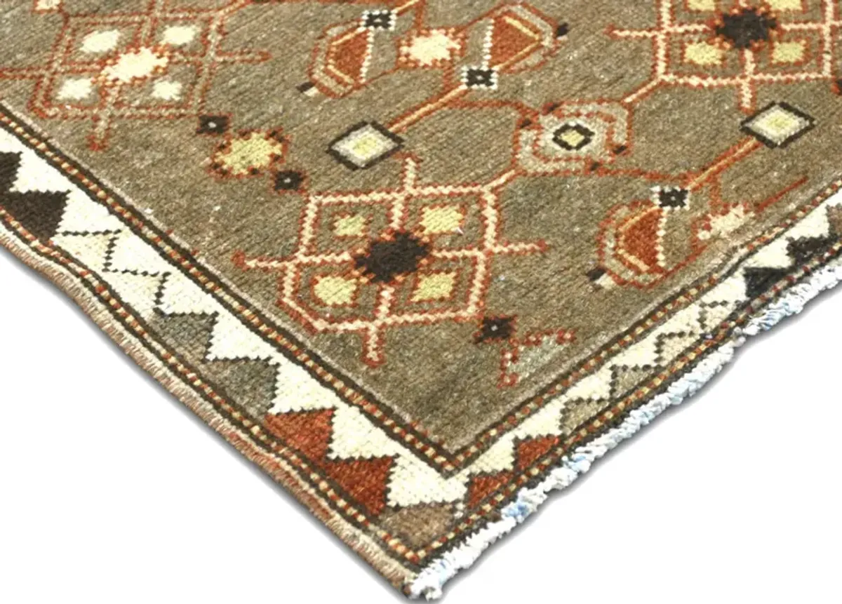 1920s Persian Melayer Runner - 2'6" x 14' - Nalbandian - Brown