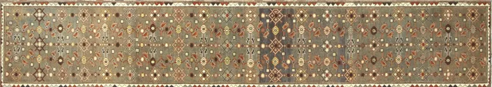 1920s Persian Melayer Runner - 2'6" x 14' - Nalbandian - Brown