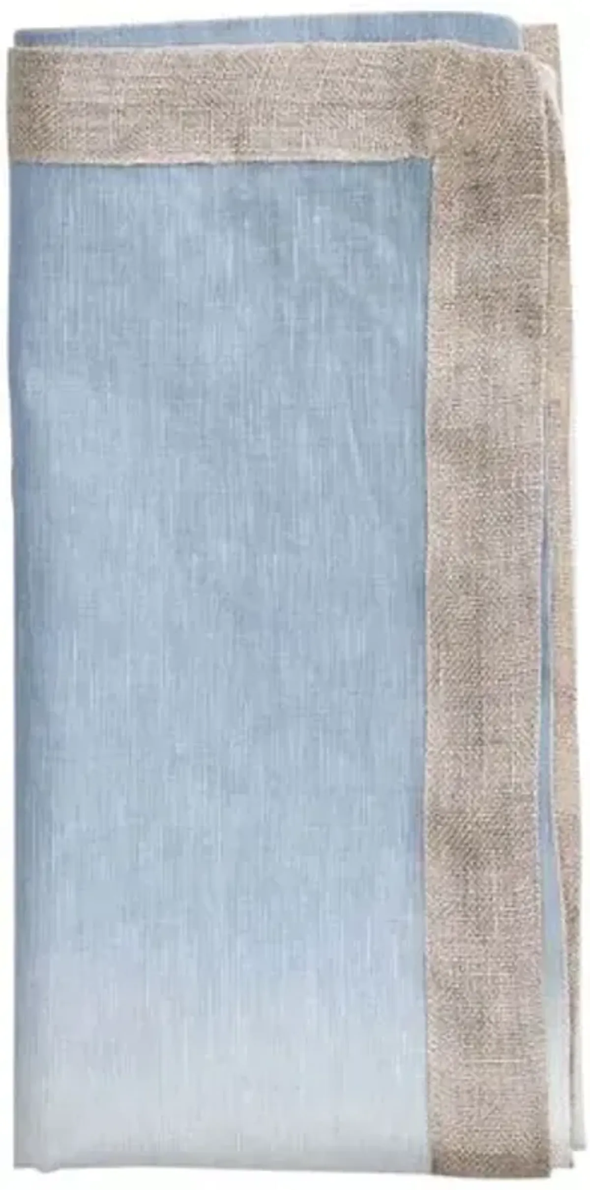 Set of 4 Dip-Dye Napkins - White/Periwinkle - Kim Seybert