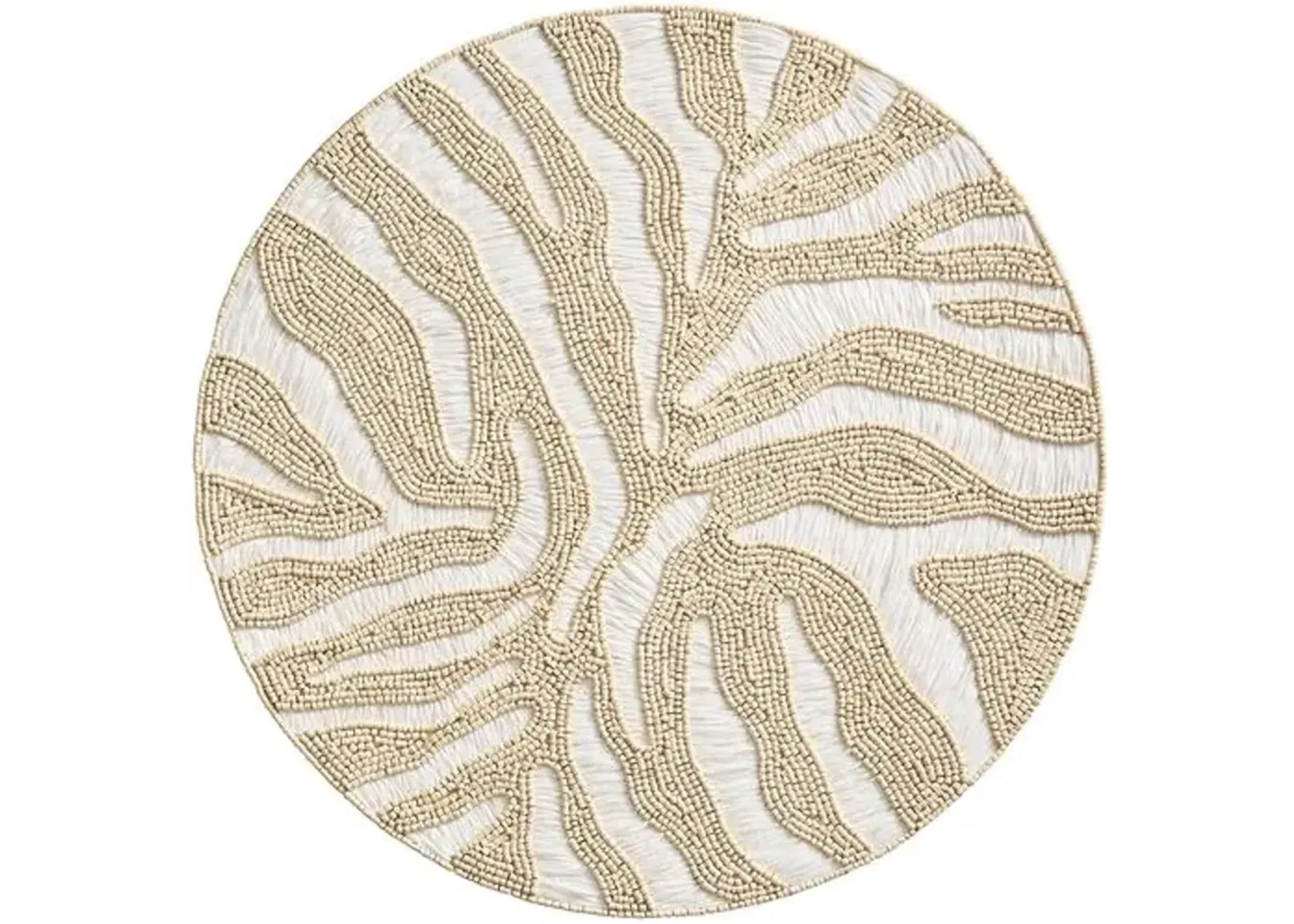 Set of 2 Serengeti Place Mats - White/Natural - Kim Seybert