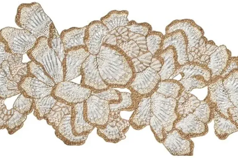 Botanica Runner - White/Gold - Kim Seybert