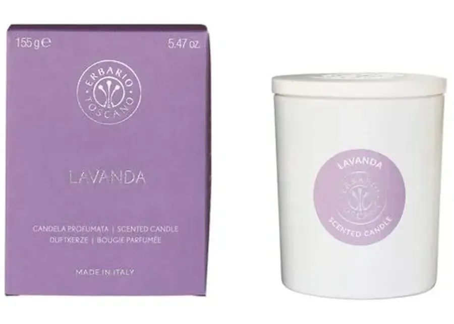 Lavender Candle - Erbario Toscano - Purple