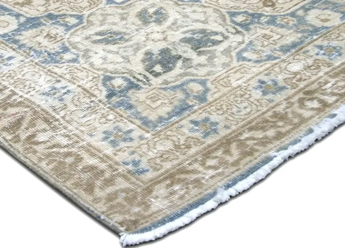 1940s Persian Tabriz Rug - 12'4"x20' - Nalbandian - blue - blue