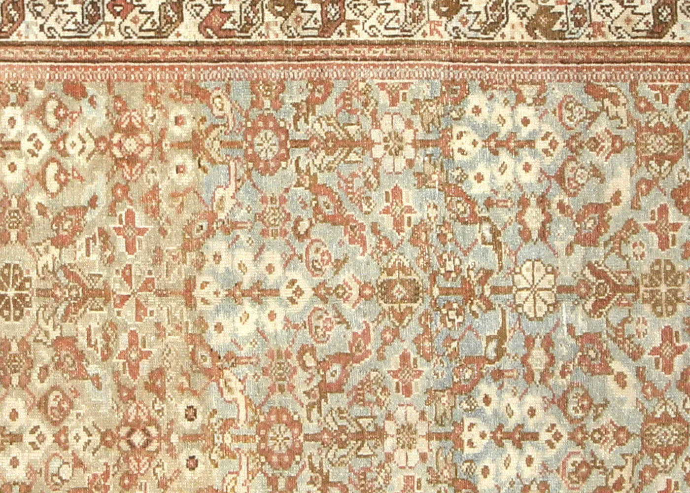 1920s Persian Melayer Runner - 3'5"x13'6" - Nalbandian - Orange