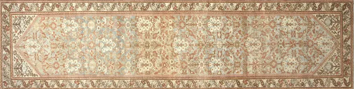 1920s Persian Melayer Runner - 3'5"x13'6" - Nalbandian - Orange