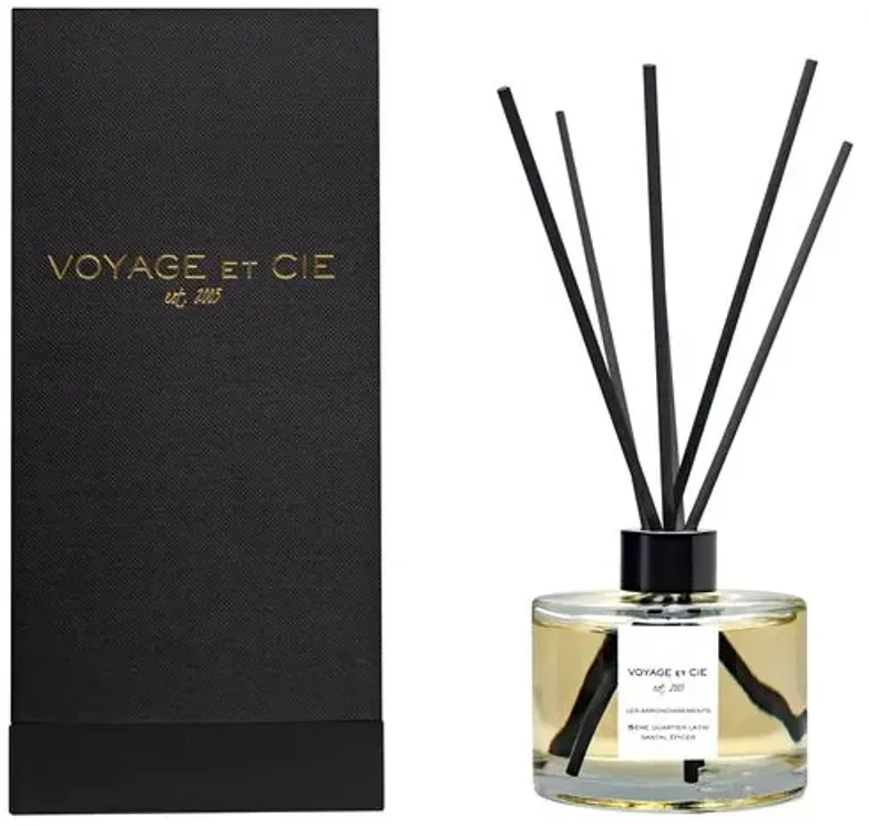 Santal Épicier Glass Reed Diffuser - VOYAGE ET CIE INC