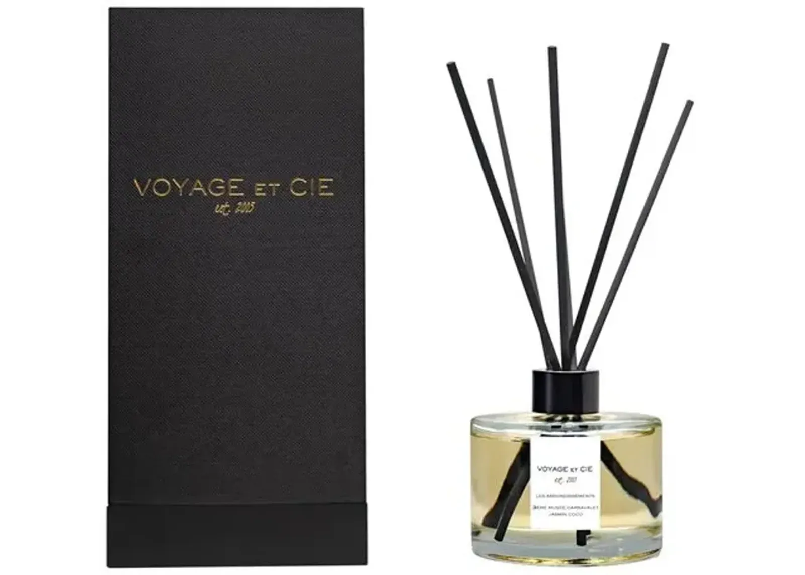 Jasmin Coco Glass Reed Diffuser - VOYAGE ET CIE INC