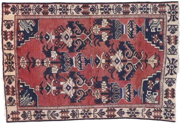 Persian Bakhtiari Rug - 4'3" x 6'3" - Esmaili Rugs & Antiques - Red - Red