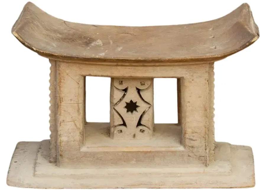 African Bubune Ashanti Ceremonial Stool - de-cor - Brown