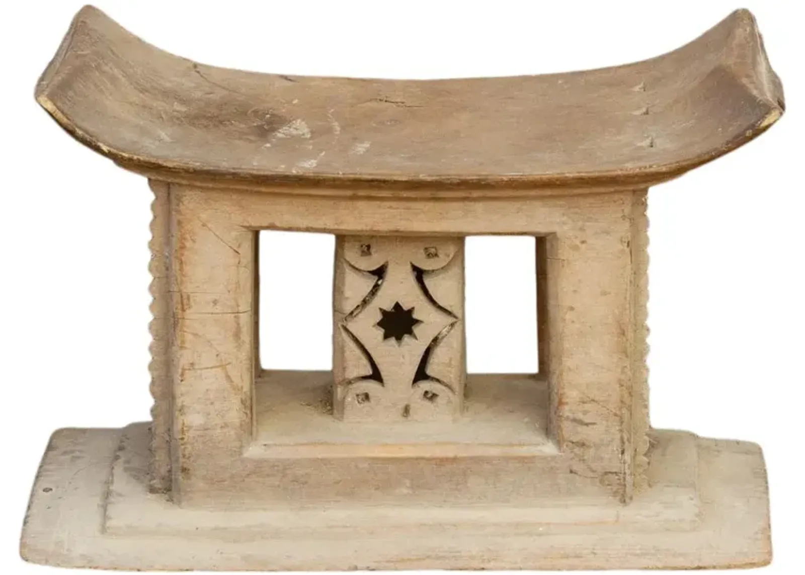 African Bubune Ashanti Ceremonial Stool - de-cor - Brown